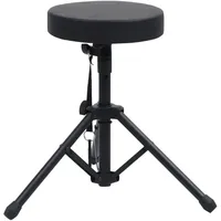 vidaXL Drumhocker Kunstleder 0 x 0 x 0 cm Schwarz