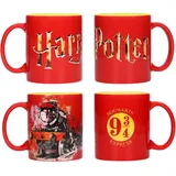 SD Toys Hogwarts Logos Tasse 0,3 l Rot 4 St.