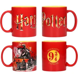 SD Toys Hogwarts Logos Tasse 0,3 l Rot 4 St.
