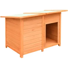 vidaXL Hundehütte Kiefernholz & Tannenholz 120x77x86 cm