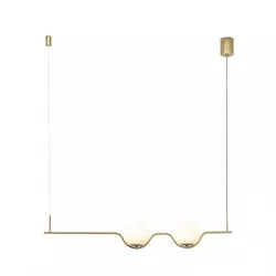 le vita, goldene metall-pendelleuchte, faro barcelona