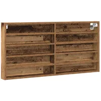 VidaXL Wandvitrine Altholz Holzwerkstoff