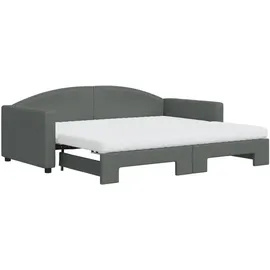 vidaXL Tagesbett 90 x 190 cm Dunkelgrau
