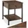 Tectake Nachttisch Industrial Dunkelbraun 40 x 40 x 55,5 cm