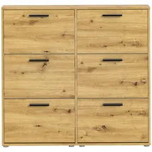 HBZ Sam 116 x 103 x 17 cm beige / Eiche Artisan