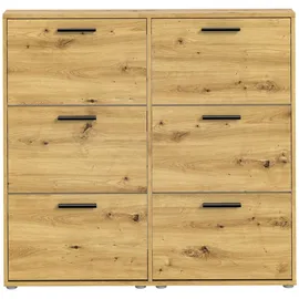 HBZ Sam 116 x 103 x 17 cm beige / Eiche Artisan