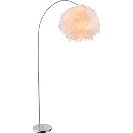 GLOBO Bogenleuchte 8,5W silber/weiß