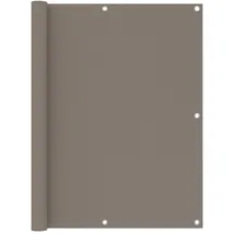 vidaXL Balkon-Sichtschutz 120 x 600 cm Taupe Oxford-Gewebe