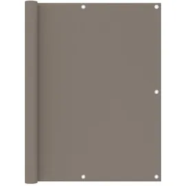 vidaXL Balkon-Sichtschutz 120 x 600 cm Taupe Oxford-Gewebe