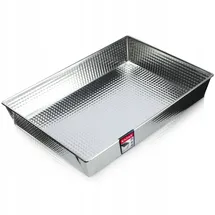 Kadax rechteckige Backform, "Imperia", Kuchenbackformen, Kastenform, Wärmeverteilung, 36 cm, Silber