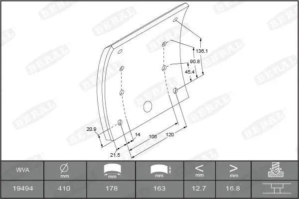BERAL kbl1949411575 für Mercedes