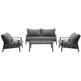 tierra outdoor gmbh MONTI Garten-Lounge-Set 4-tlg. grau