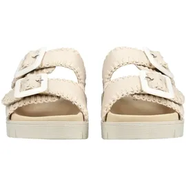 Gabor Pantolette GABOR, "Gabor Pantoletten Leder, Damen, Gr. 41, creme, Leder, Schuhe Pantolette,