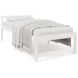 vidaXL Seniorenbett Weiß 90x190 cm Massivholz Kiefer