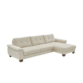 meinSofa Ecksofa aus Cord Suna ¦ beige ¦ Maße (cm): B: 316 H: 86 T: 177.0