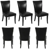 MCW 6er-Set Esszimmerstuhl Edinburgh, Stuhl Küchenstuhl, Nieten MVG-zertifiziert ~