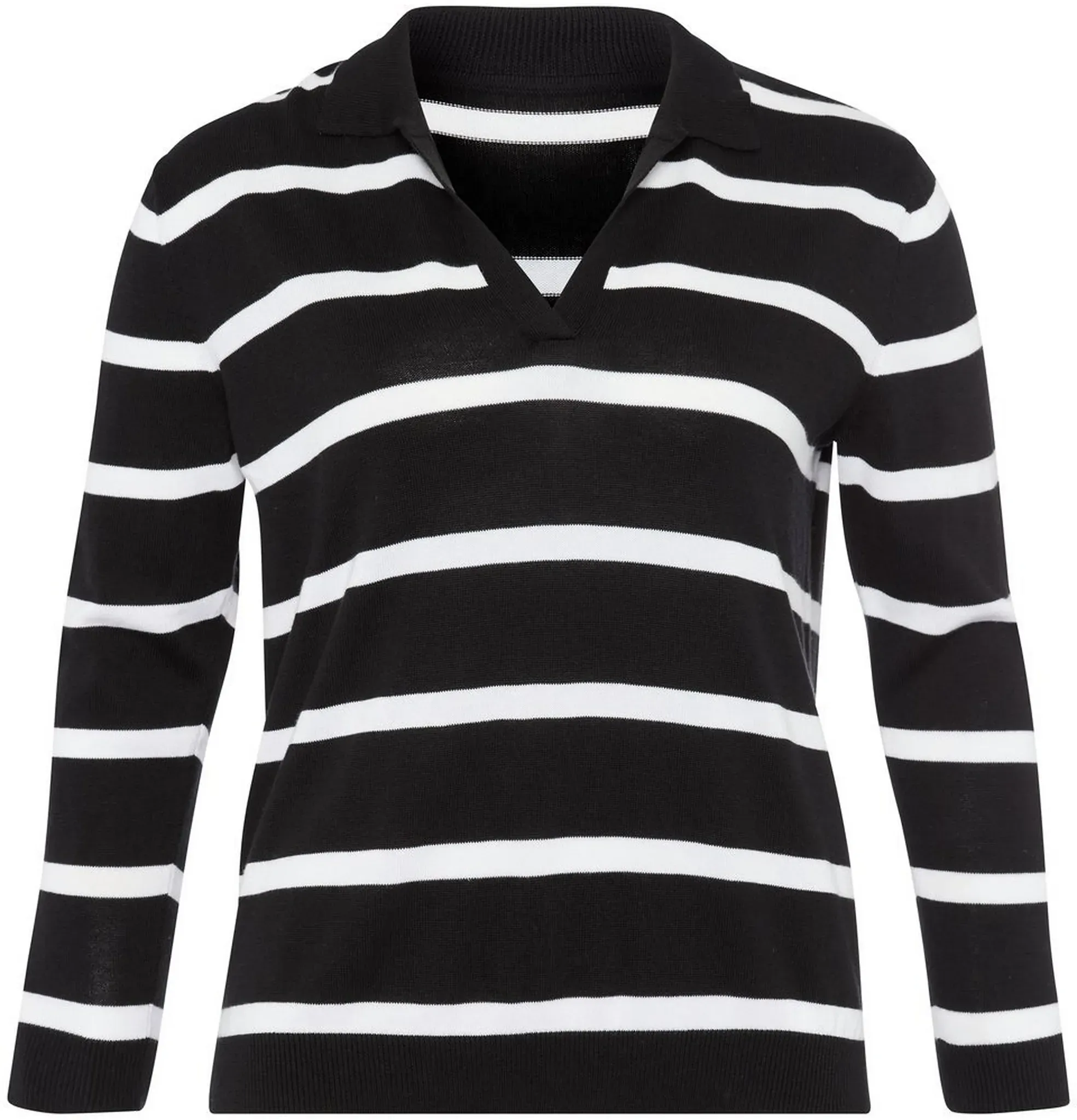 Le pull polo  Emilia Lay noir