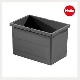 HAILO Inneneimer 2 Henkel 10 l Dunkelgrau