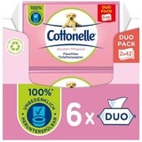 Cottonelle® Cottonelle Feuchtes Toilettenpapier Sensitive Duo-Pack Feuchttücher 6x84 St