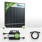 445Wp Balkonkraftwerk 1x445Wp Trina Bifazial Black Frame Hoymiles HMS-800W