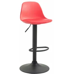 CLP Barhocker Kiel Kunststoff schwarz/rot
