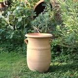 handgefertigte Terracotta Amphore aus Kreta, frostfeste Amphore Cistus 40 cm