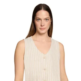 Cartoon Blusentop mit Streifen Beige 38