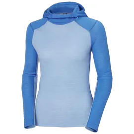 HELLY HANSEN Damen Helly Hansen W Lifa Merino Midweight Hoodie, Helles Blau, M