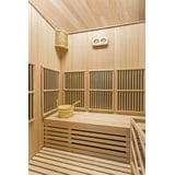 XXL Luxus Infrarotsauna+ Infrarotkabine Kombi SET Sauna mit Saunaofen 4-Personen