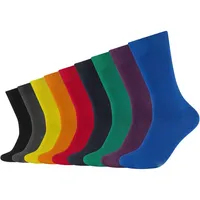 Camano 9er Pack camano Comfort Baumwoll Crew Socken 5560 - classic blue 39-42