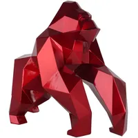 KUNSTLOFT Skulptur, Rot, Stein, 49x44x24 cm, Dekoration, Skulpturen &