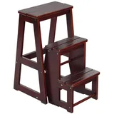 Goplus KOMFOTTEU Tritthocker Leiterstuhl 3 Stufen