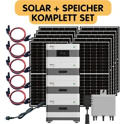 Solar Balkonkraftwerk + Speicher Komplett Set