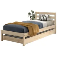 Vipack Einzelbett Pino 90x200 cm, mit Lattenrost, inkl. Bettschublade,