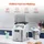 Vevor Eiswürfelbereiter Eisbereiter Eiswürfelmaschine 24 Würfel in 15 Minuten, 20,4 kg / 24 h, tragbarer Eiswürfelbereiter mit Schaufel & Korb, Eismaschine mit 3 Größen für Küche Bar Party