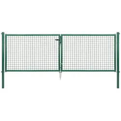 Gust. Alberts GmbH & Co. KG Gartentor zweiflügelig grün RAL 6005, 3.000 mm x 1.000 mm