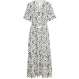 B.YOUNG Kleid Blusenkleid Grau/Weiß 40