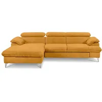 COTTA Ecksofa David Stoff Gelb Mustard
