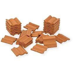 Dachziegel, 3 x 3 cm, 25 Stück