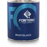 Fonteino Bootslack - Matt Anthrazitgrau - Bootsfarbe Schiffslack Yachtlack Holzlack Parkettlack Treppenlack Gartenmöbellack für Holz 750ml