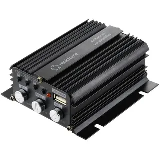 Renkforce RF-CMP-204 4-Kanal Endstufe 200 W Bluetooth®-/USB-Audiowiedergabe, Lautstärke-/Bass-/Höhen-Regelung