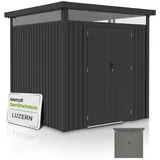 Juskys Gerätehaus Luzern 2,30 x 2,30 m Anthrazit