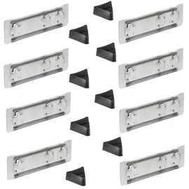 TKT Schwerlastregal Kunststoff/Stahl 8 Verbinder/Füße silber