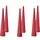 Beliani AURUM LED Kerzen 28 cm 6 St. Rot