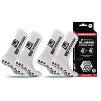 TapeDesign Herren Classic_white Doppelpack Allround Socks Classic Grip Socken