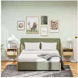 Homcom Nachtschrank Hängend 35 x 27,5 x 45 cm Beige
