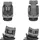 KIKKABOO i-Size Kindersitz i-Hike (40-150 cm) Isofix, 360° drehbar, verstellbar grau/hellgrau - Grau