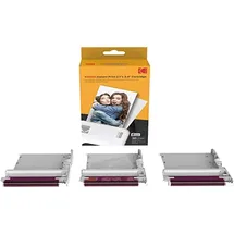 Kodak Neues Tintenbandpapier, 30 Fotopatronen-Fotopapier für Mini Shot Combo Weiß Thermosublimations-Fotodrucker