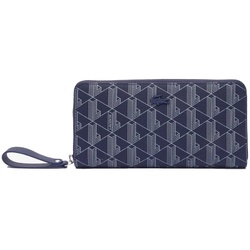 LACOSTE Damen Geldbörse - Daily Lifestyle Large Zipped Billfold, 10,5x20x3cm (HxBxT) Dunkelblau