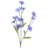 MARELIDA Kornblume am Stiel Kunstblume - H: 55cm blau